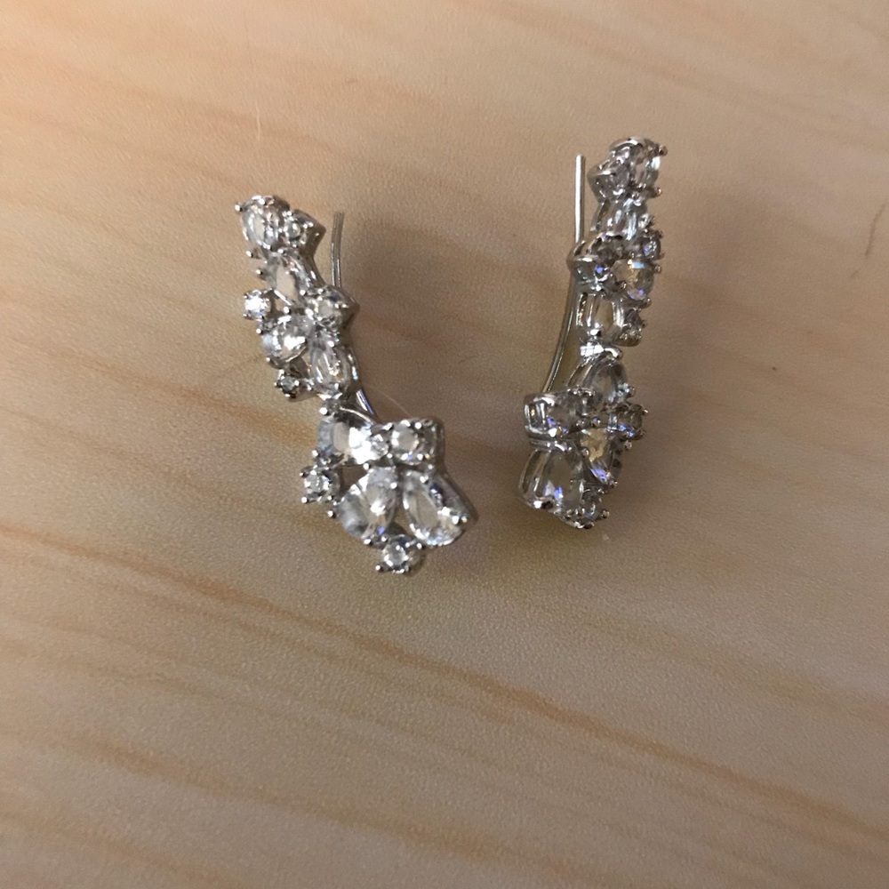 2 pairs Kate Spade silver earrings